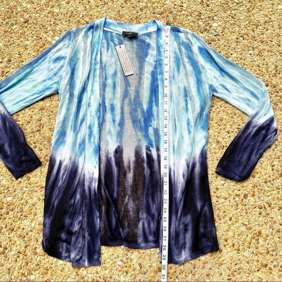 NWT Bellini Salt Water Combo Ombré Cardigan Large - Picture 3 of 11